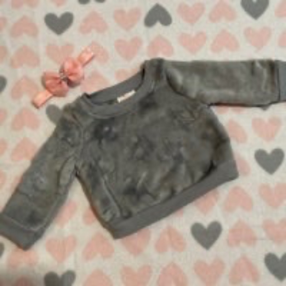 Baby Girl Sweater and Bow Set